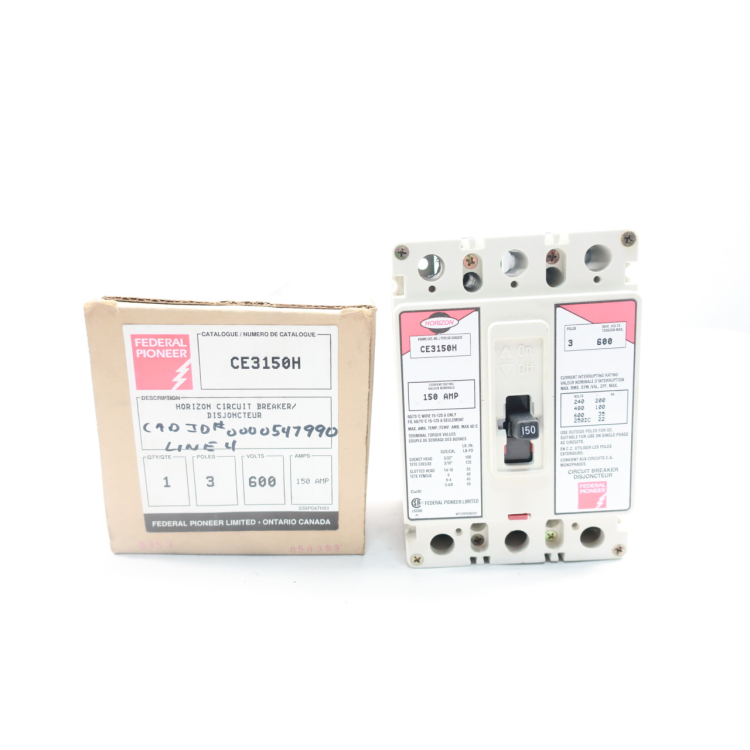 Federal Pioneer CE3150H Horizon Molded Case Circuit Breaker 3p 150a Amp 600v-ac