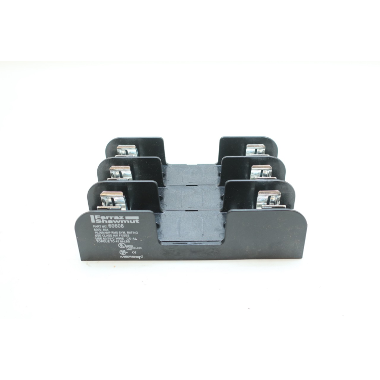 Ferraz Shawmut 60608 Mersen 3p 60a Amp 600v-ac Fuse Holder