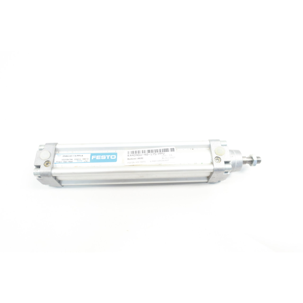 Festo DNGU-40-175-PPV-A Double Acting Pneumatic Cylinder 40mm 175mm 145psi