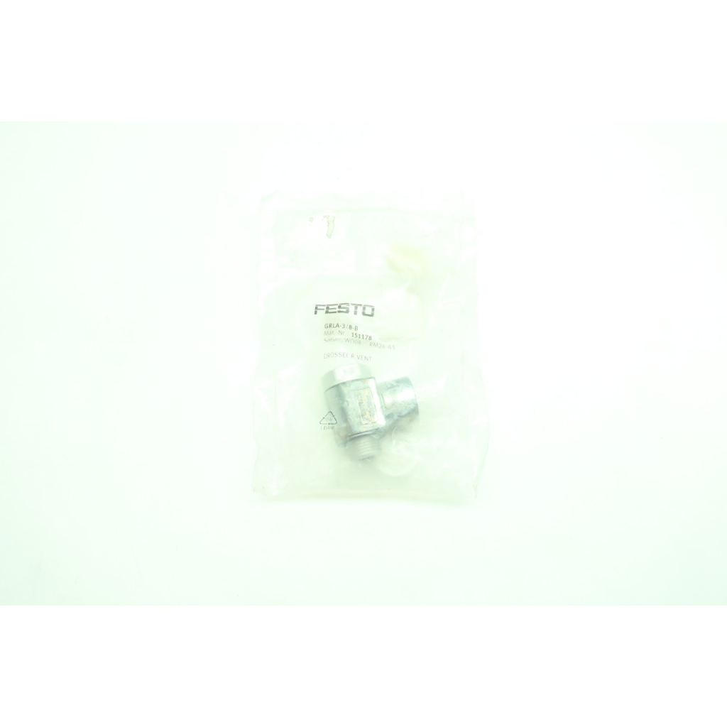 Festo GRLA-3/8-B Flow Control Valve 3/8in Npt