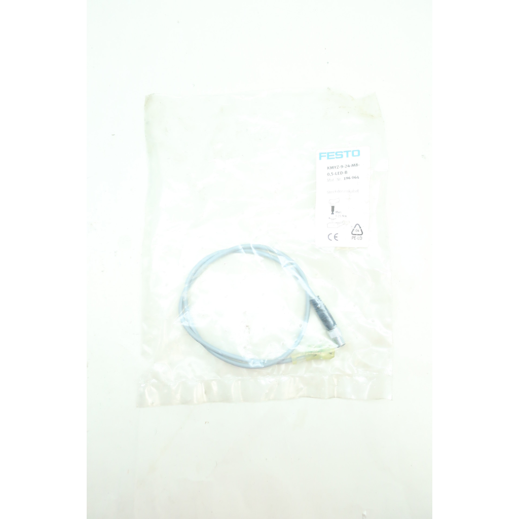 Festo KMYZ-9-24-M8-0.5-LED-B Solenoid Valve Connecting Cable