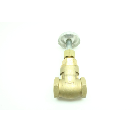 Firomatic B400F Manual Brass Wedge Gate Valve 1in Npt