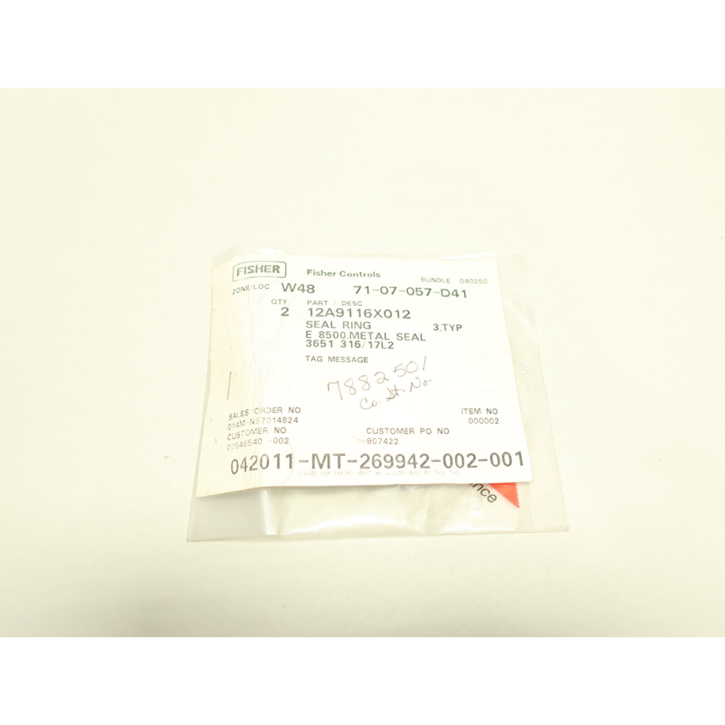 Fisher 10A4223X032 Seal Ring