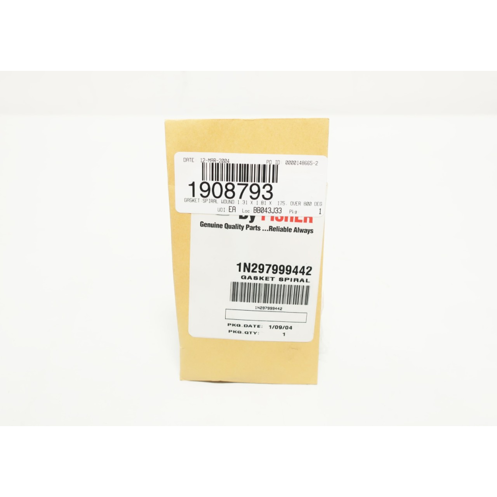 Fisher 1N297999442 Spiral Gasket Cl2500 1.31 X 1.81 X .175