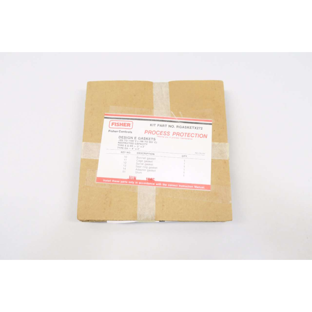 Fisher RGASKETX272 Design E 3x2 In Gaskets Set Pneumatic Valve