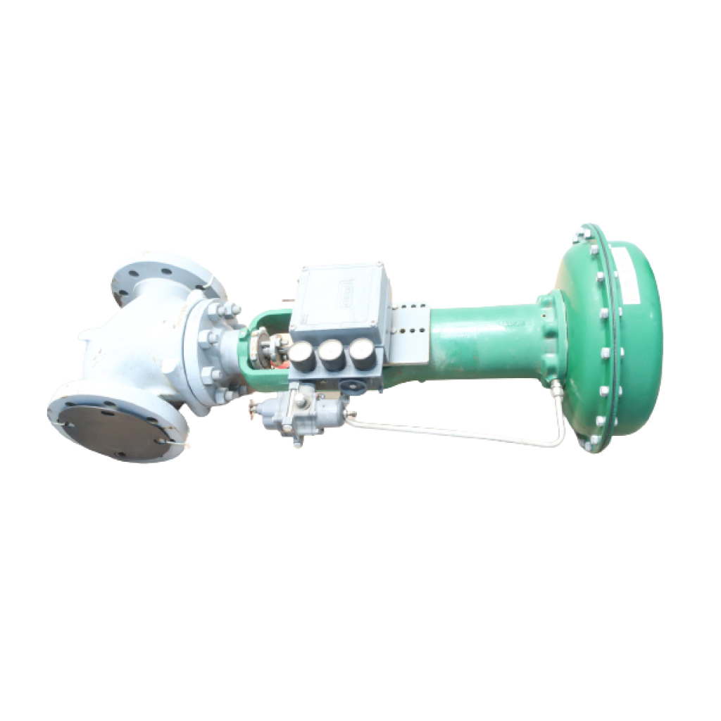 Fisher TYPE ET Pneumatic Steel Flanged Control Valve 4in