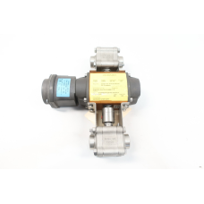 Flowserve Pneumatic Butt Weld Double Ball Valve Assembly 1in