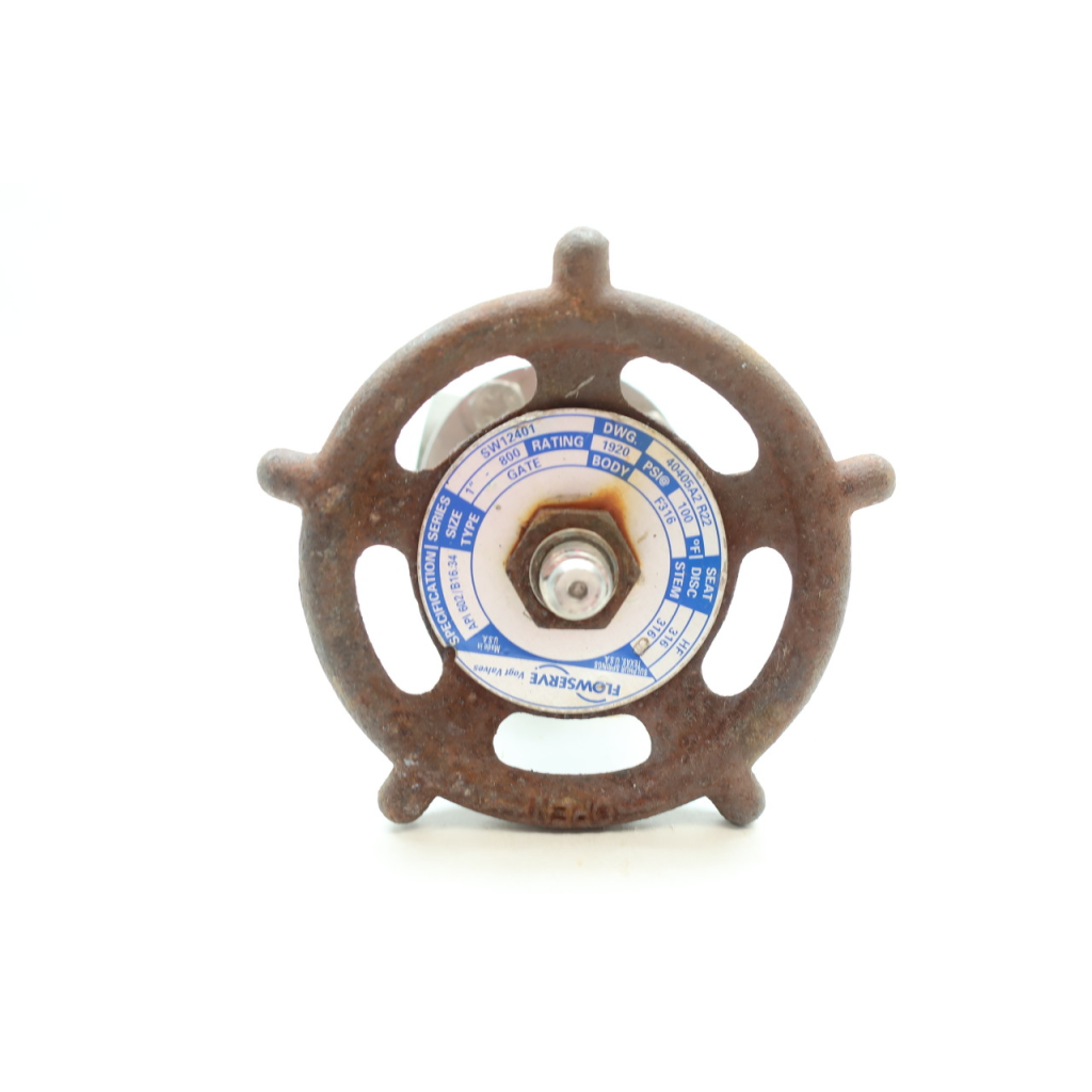 Flowserve SW12401 Stainless Socket Weld 1in Wedge Gate Valve 800