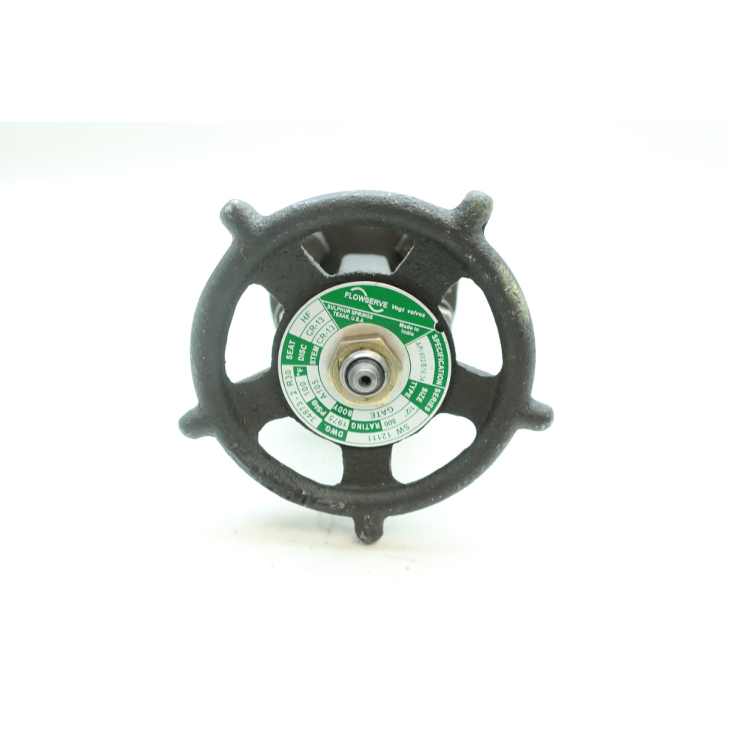 Flowserve SW12111 Vogt Manual Steel Socket Weld Wedge Gate Valve 1/2in 800