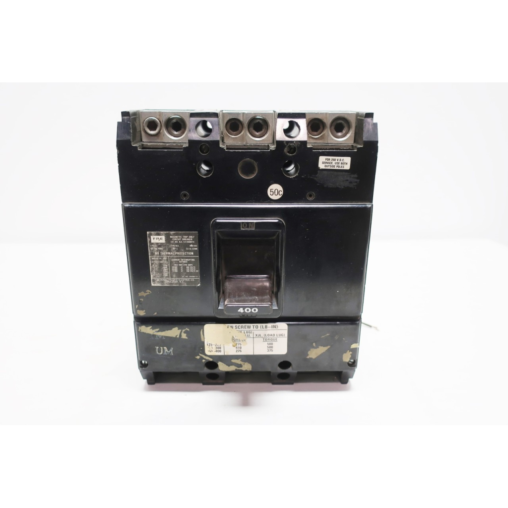 Fpe NJL 431400MTO 3p 400a Amp 480v-ac Molded Case Circuit Breaker