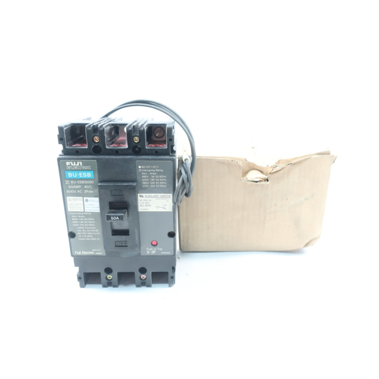 Fuji BU-ESB3050 Molded Case Circuit Breaker 3p 50a Amp 600v-ac