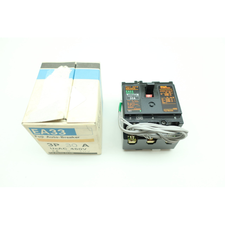 Fuji EA33 BB3AEA-030 Molded Case Circuit Breaker 3p 30a Amp 460v-ac