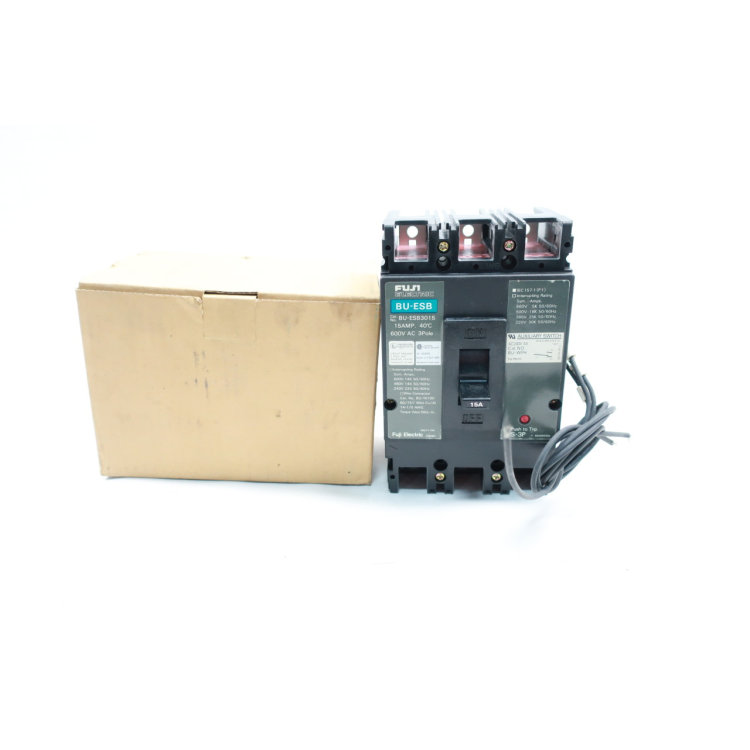 Fuji Electric BU-ESB3015LW Molded Case Circuit Breaker 3p 15a 600v-ac