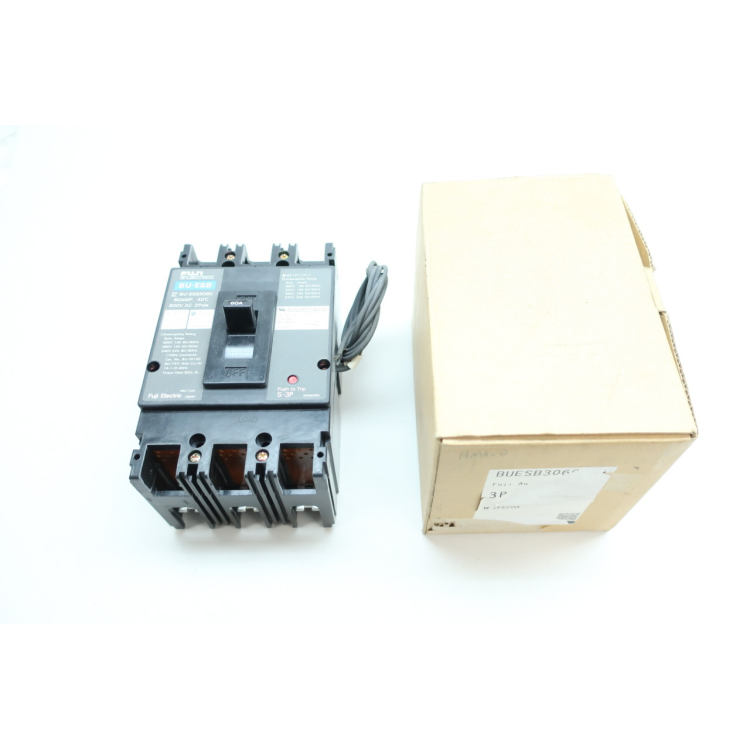 Fuji Electric BU-ESB3060 Molded Case Circuit Breaker 3p 60a 600v-ac