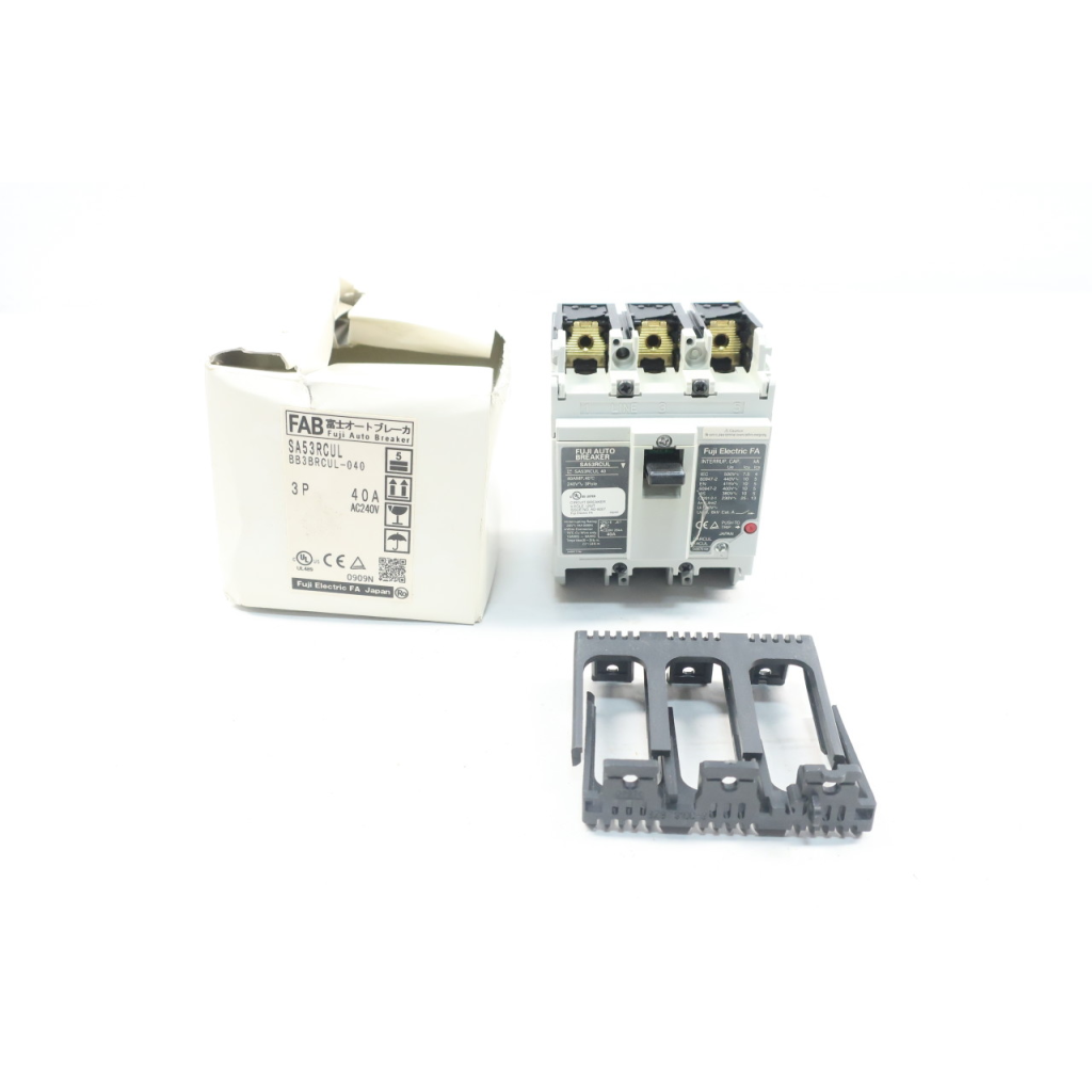Fuji Electric SA53RCUL Auto Breaker 3p 40a 240v-ac