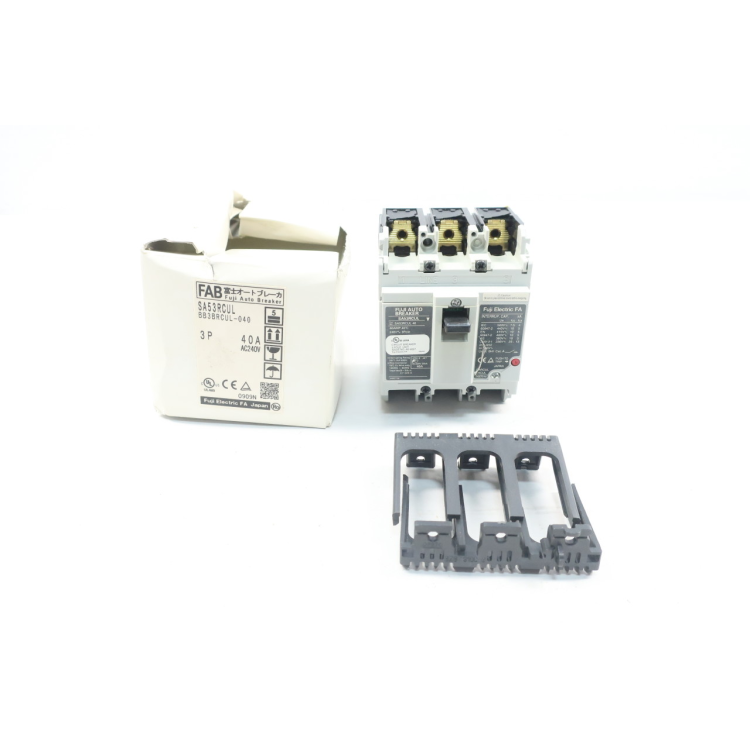 Fuji Electric SA53RCUL Auto Breaker 3p 40a 240v-ac