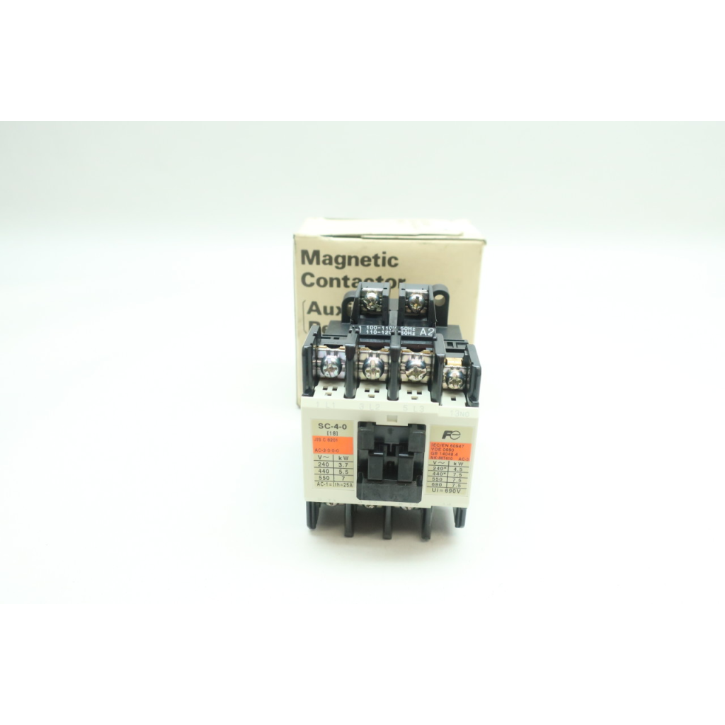 Fuji Electric SC-4-0 4NC0Q0101 Ac Contactor 110-120v-ac 25a 7-1/2hp