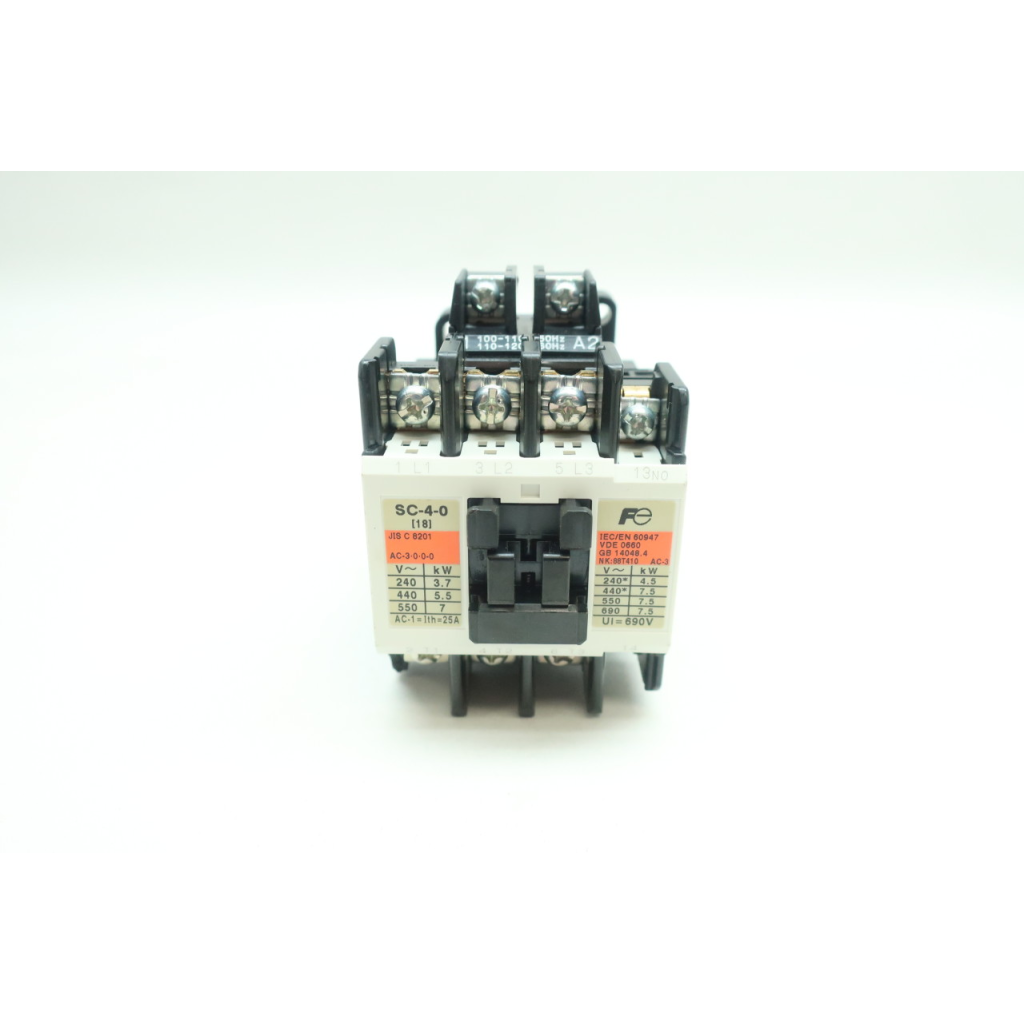 Fuji Electric SC-4-0 4NC0Q0110 Magnetic Contactor 110-120v-ac 25a 7-1/2hp