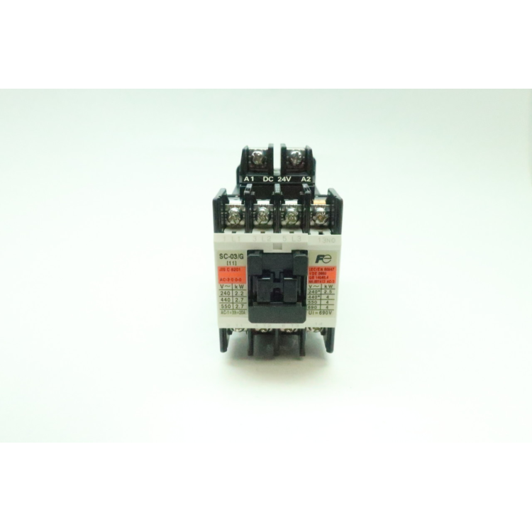 Fuji SC-03/G Ac Contactor 24v-dc 20a Amp 5hp