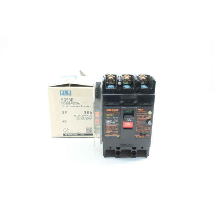 Fuji SG53B Molded Case Circuit Breaker 3p 30a Amp 100/200/415v-ac