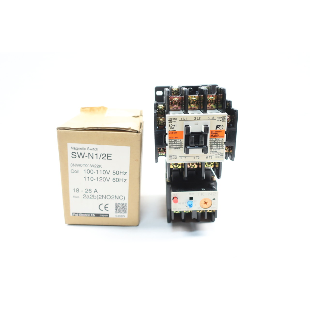 Fuji SW-N1/2E 3NW0T01W22K Full Voltage Starter 110-120v-ac 25hp