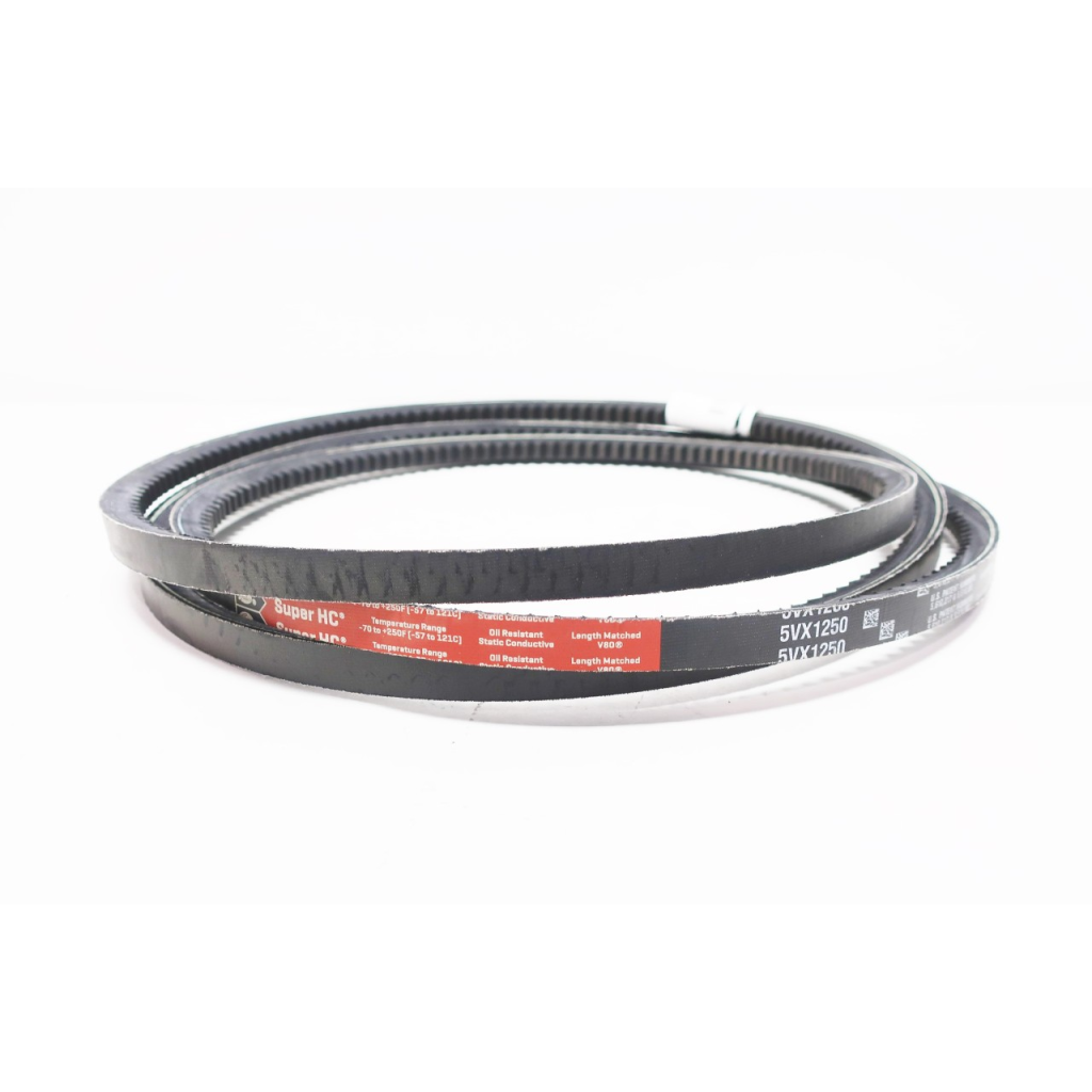 Gates 5VX1250 Super Hc 125in Notched Cogged 5/8in V-belt