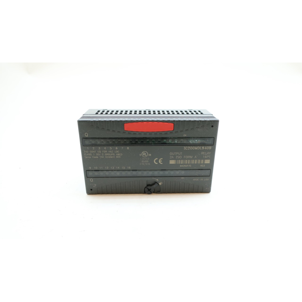Ge Fanuc IC200MDL940B Output Relay Isolated 16pt 2a Amp
