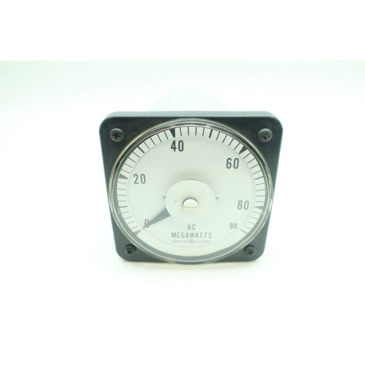 General Electric Ge 103 221ARBU7BZD Panel Meter 0-90ac Megawatts