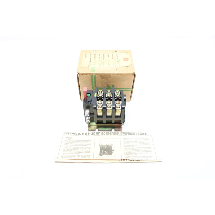 General Electric Ge CR224C610A 3-leg Panel Mount Overload Relay