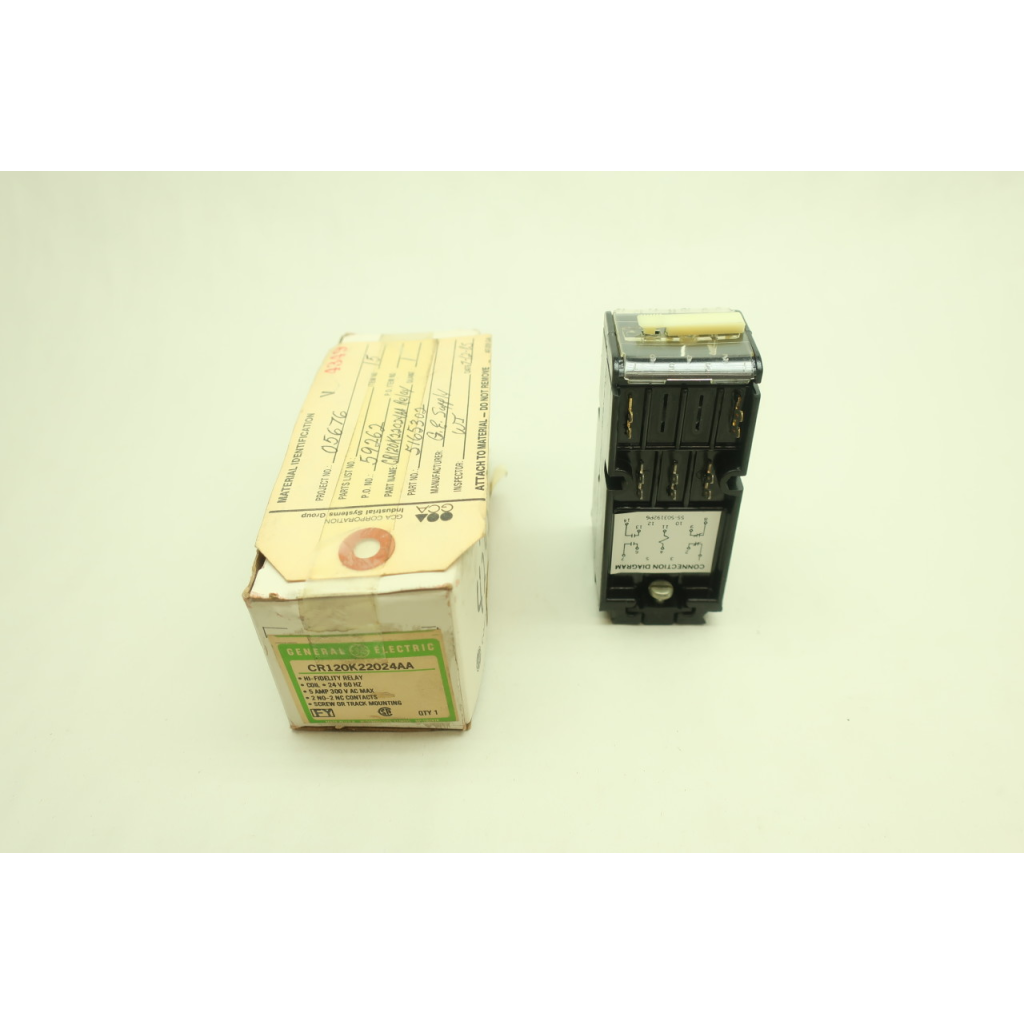 General Electric Ge CR120K22024AA Hi-fidelity Relay 24v-ac