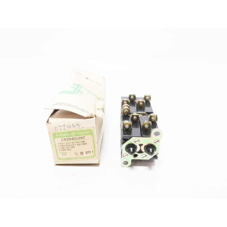 General Electric Ge CR2940U207 Tandem Pushbutton Contact Block 4no 4nc