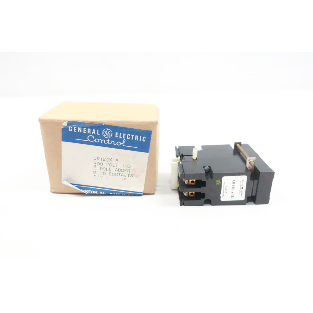 General Electric Ge CR120X1A 2 Pole Relay Adder 300v-ac