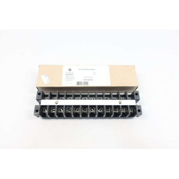 General Electric Ge EB25B12 Terminal Board 600v-ac 18-10awg