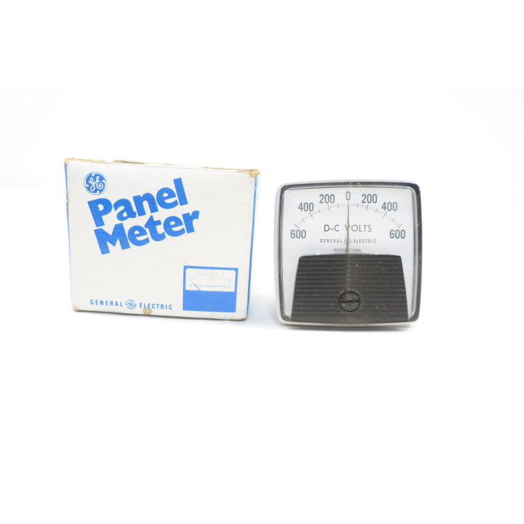 General Electric Ge 50-152112FASJ2 Panel Meter 600-0-600 D-c Volts
