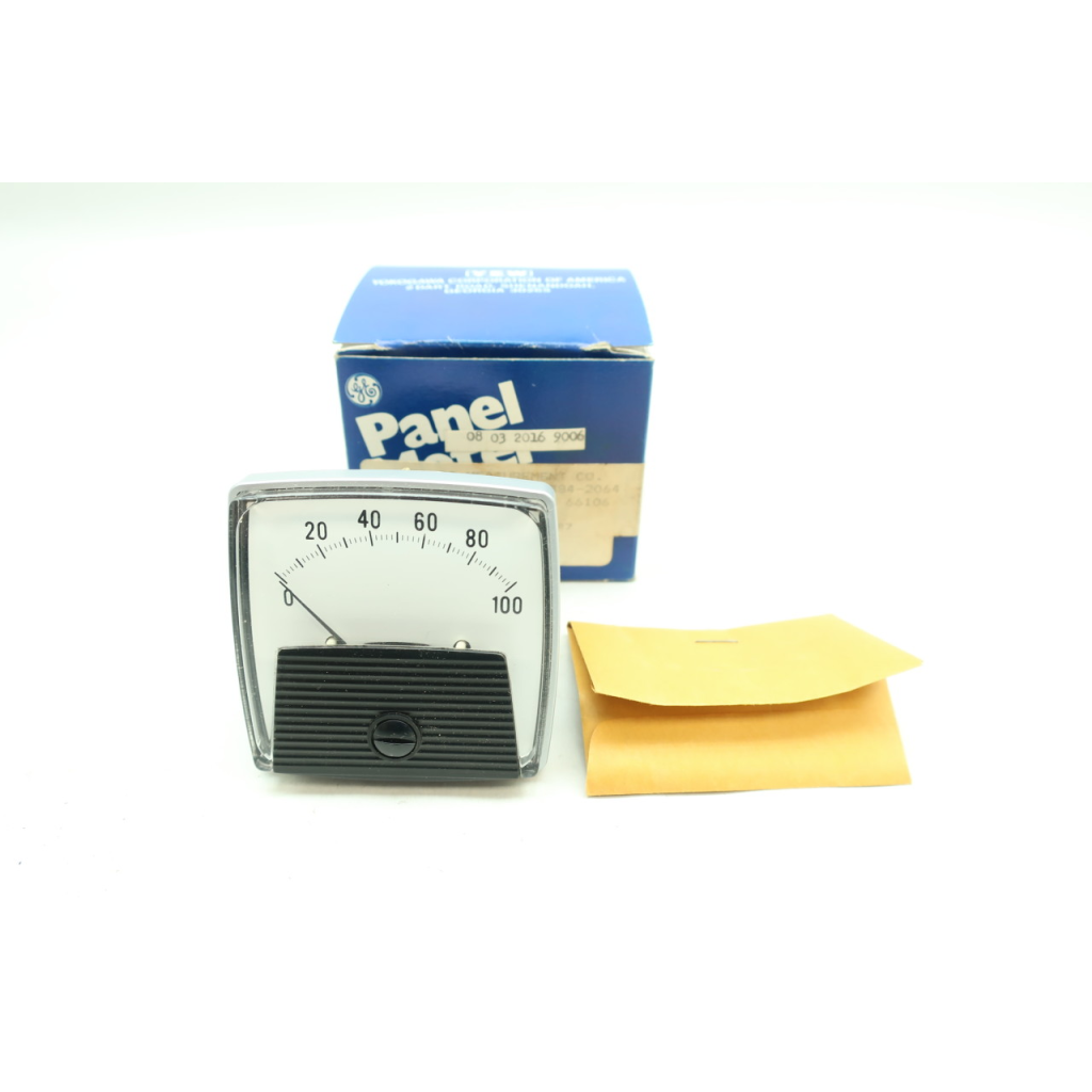 General Electric Ge 25020GZGZ Panel Meter 0-100