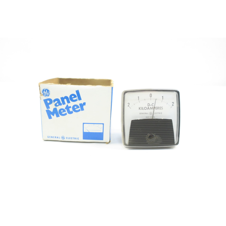 General Electric Ge 50-152122JHVE2 Panel Meter 2-0-2 D-c Kiloamperes
