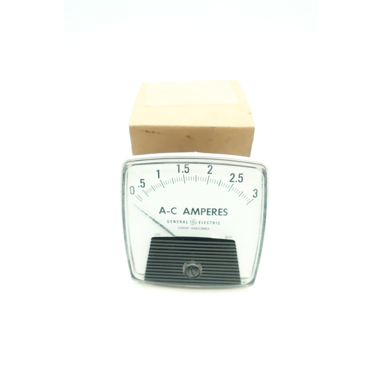 General Electric Ge 50-162141LALA2AEA 0-3 A-c Amperes Ammeter
