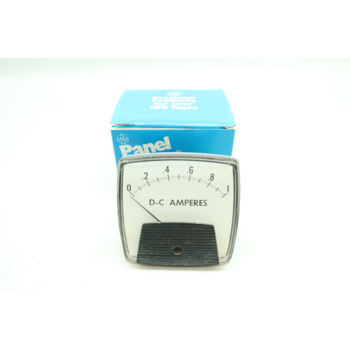 General Electric Ge 50-250300LALA1 0-1 Dc Amperes Ammeter General Electric Ge 50-250300LALA1 0-1 Dc Amperes Ammeter