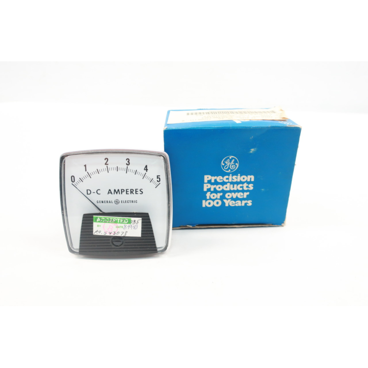 General Electric Ge 50-162111LSLS Dc Ammeter 0-5dc Amperes