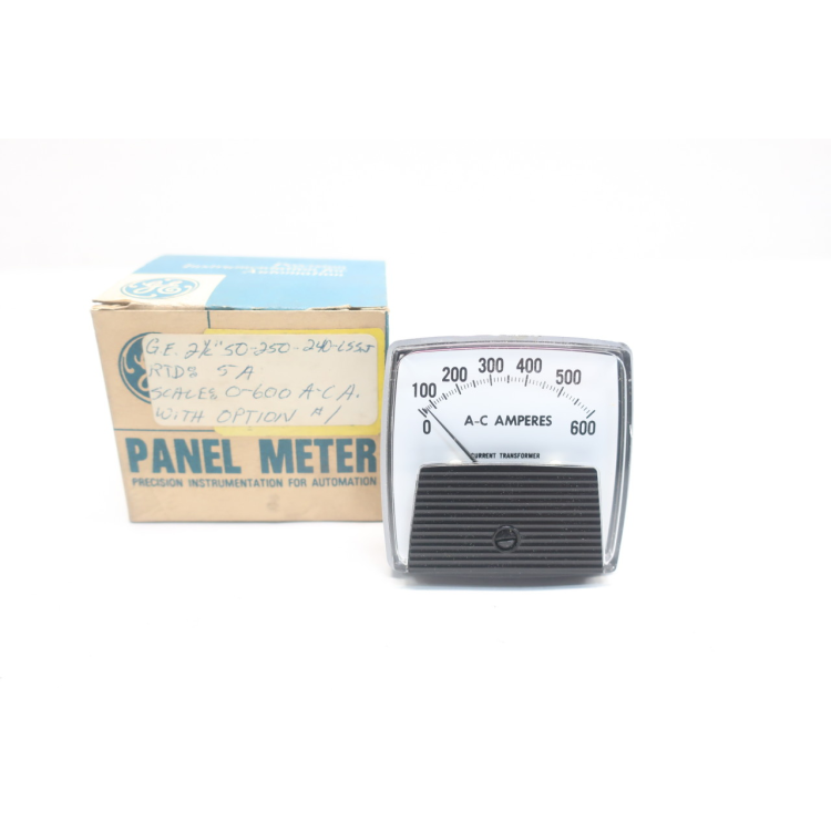General Electric Ge 50-250240LSSJ 0-600 Ac Amperes Ammeter