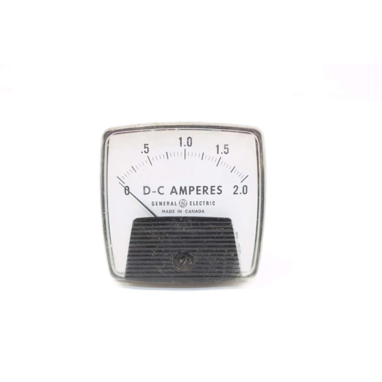 General Electric Ge L540LELE 0-2 D-c Amperes Panel Meter