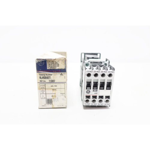 General Electric Ge RL4RD040TT Rl4rd040t 250v-dc Auxiliary Control Relay General Electric Ge RL4RD040TT Rl4rd040t 250v-dc Auxiliary Control Relay