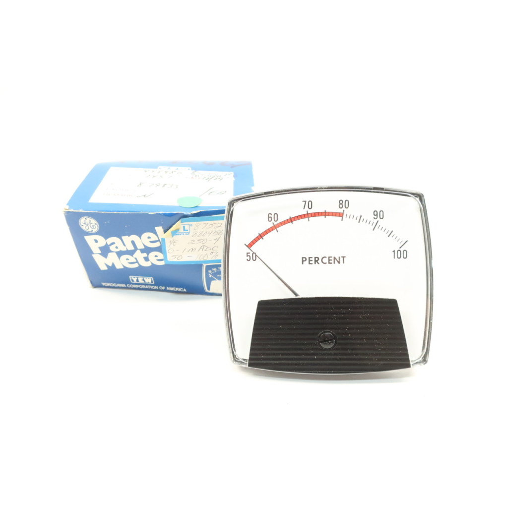 General Electric Ge YE 250-4 50-100 Percent Panel Meter