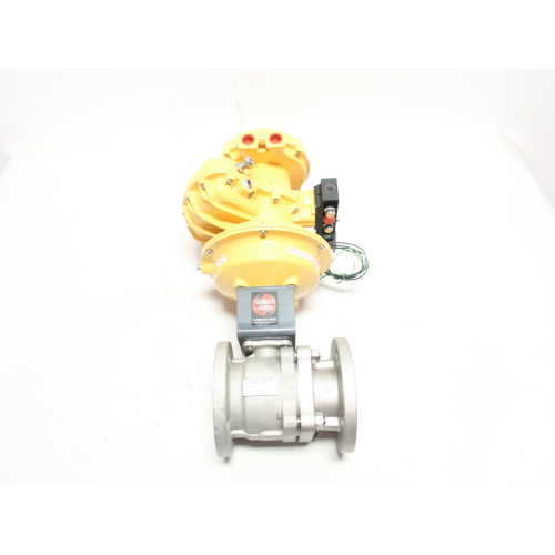 Habonim Pneumatic Stainless Flanged Ball Valve 2in