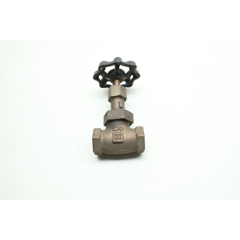 Hammond IB412 Globe Valve Manual 300 Bronze Threaded 1/2in Npt