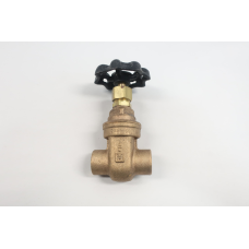 Hammond IB647 Manual Bronze Wedge Gate Valve 3/4in Solder