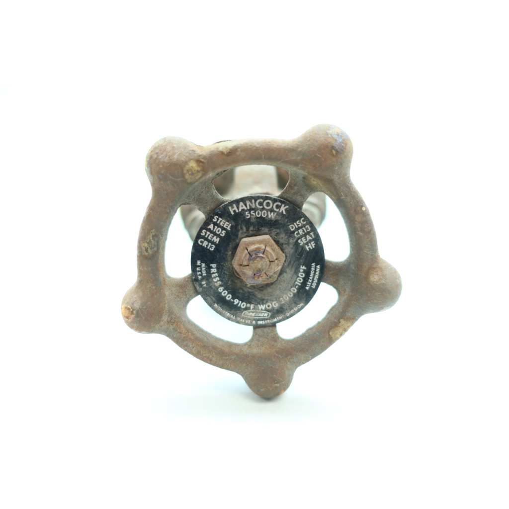 Hancock 5500W Manual Steel Socket Weld Wedge Gate Valve 3/8in