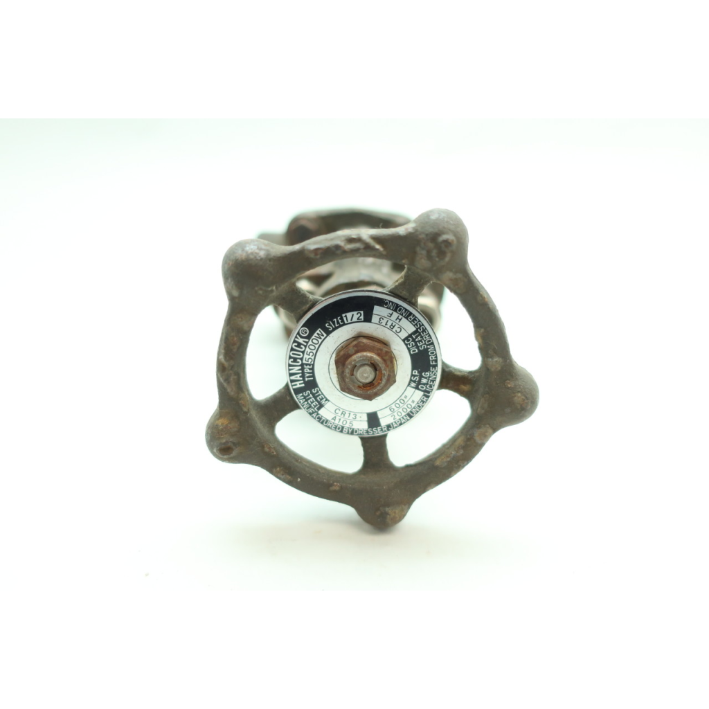 Hancock 5500W Wedge Gate Valve Manual 600 Steel Socket Weld 1/2in