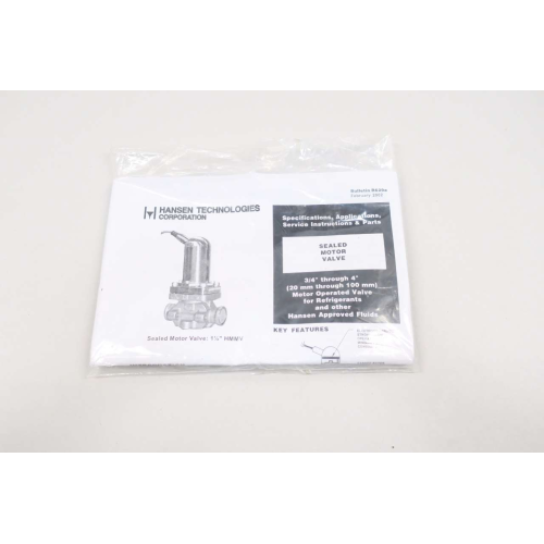 Hansen Motor Operated Valve Seal Kit 1-1/4in