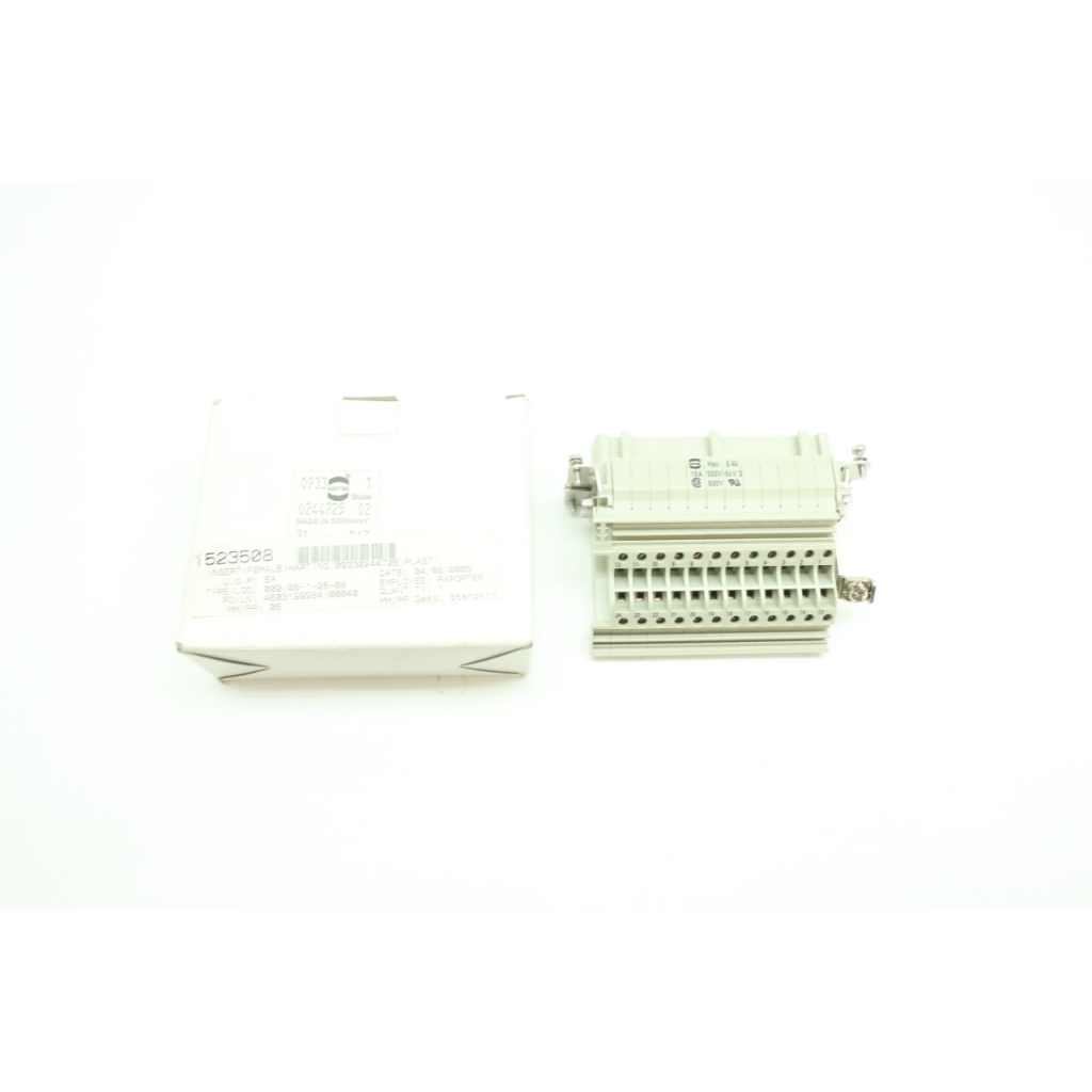 Harting 09330244725 Female Insert Connector 500/600v-ac 16a Amp